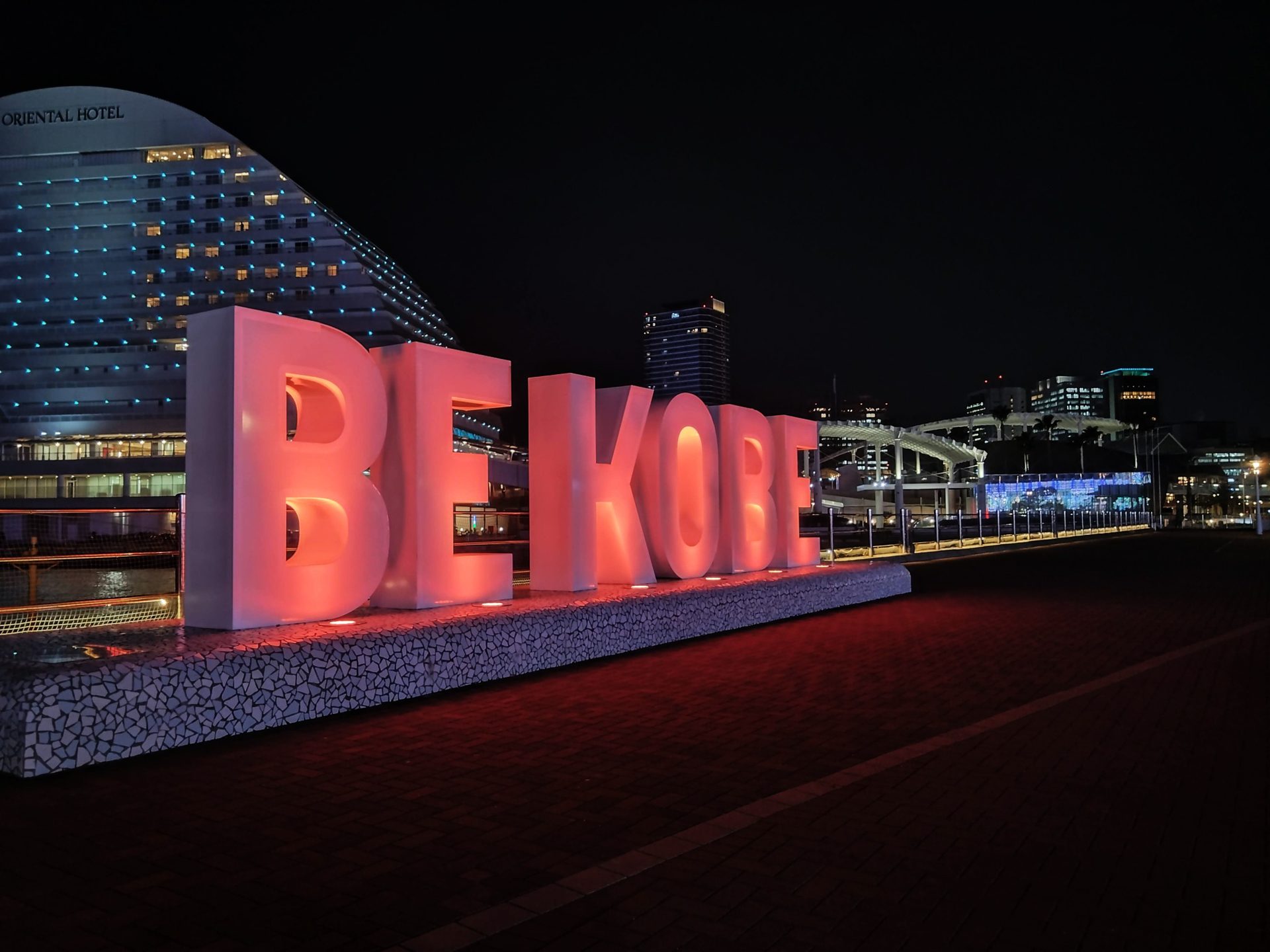 神戸 BE KOBE モニュメントの夜景